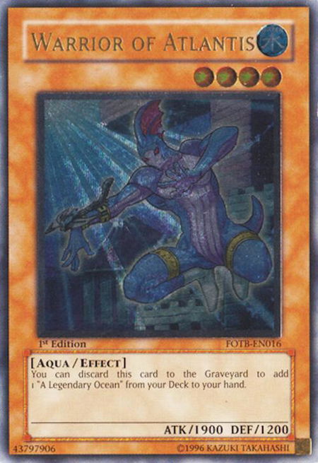 Warrior of Atlantis (UTR) - Force of the Breaker YuGiOh trading card