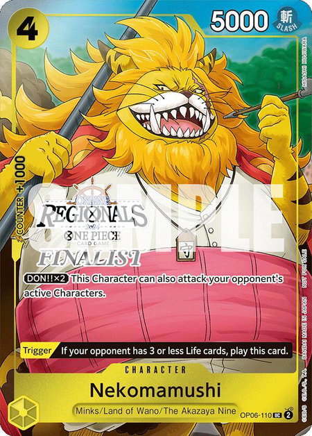 Nekomamushi (Online Regional 2024 Vol. 3) [Finalist] - One Piece Promotion Cards One Piece trading card