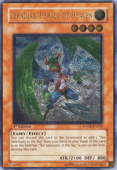 Zeradias, Herald of Heaven (UTR) - Force of the Breaker YuGiOh trading card