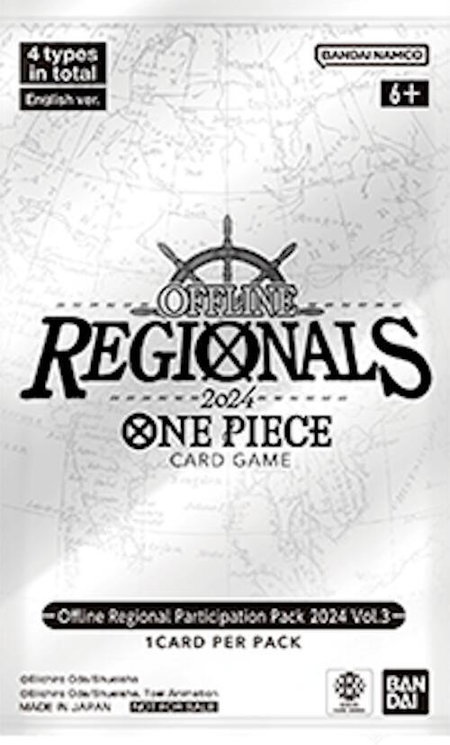 Offline Regional Participation Pack 2024 Vol. 3 trading card from One Piece Promotion Cards Offline Regional Participation Pack 2024 Vol. 3 - One Piece Promotion Cards One Piece trading card