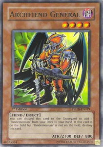 Archfiend General (UTR) - Force of the Breaker (FOTB) #FOTB-EN019 - Ultimate Rare YuGiOh Trading Card