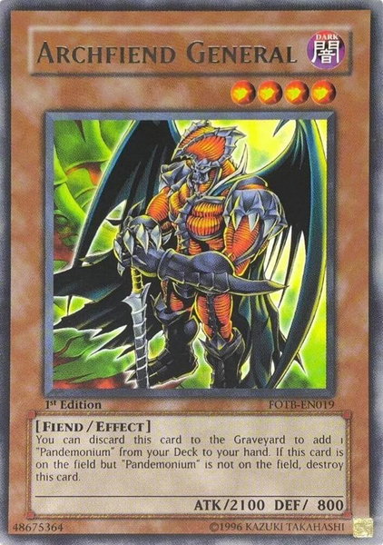 Archfiend General (UTR) - Force of the Breaker YuGiOh trading card