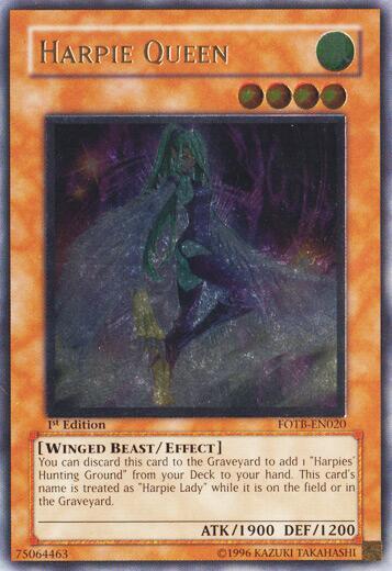 Harpie Queen (UTR) trading card from Force of the Breaker Harpie Queen (UTR) - Force of the Breaker YuGiOh trading card