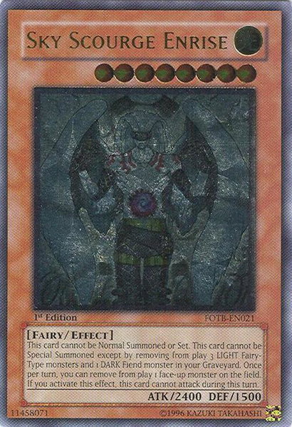 Sky Scourge Enrise (UTR) trading card from Force of the Breaker Sky Scourge Enrise (UTR) - Force of the Breaker YuGiOh trading card