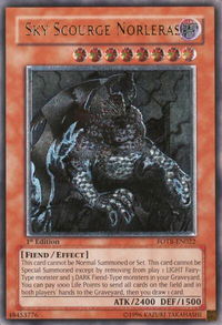 Sky Scourge Norleras (UTR) - Force of the Breaker (FOTB) #FOTB-EN022 - Ultimate Rare YuGiOh Trading Card