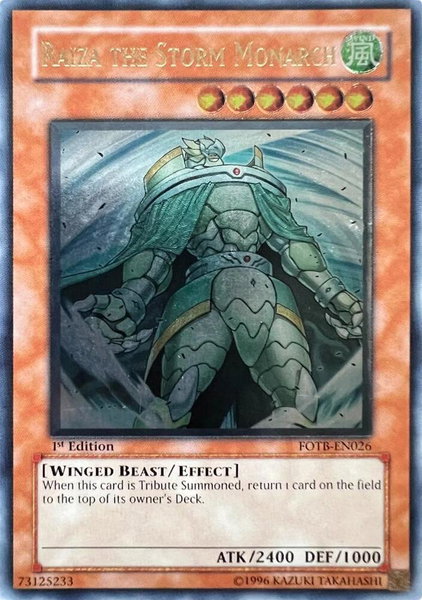 Raiza the Storm Monarch (UTR) trading card from Force of the Breaker Raiza the Storm Monarch (UTR) - Force of the Breaker YuGiOh trading card