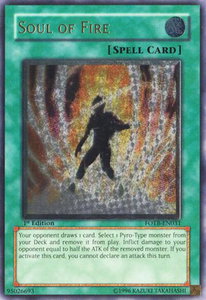 Soul of Fire (UTR) - Force of the Breaker (FOTB) #FOTB-EN031 - Ultimate Rare YuGiOh Trading Card