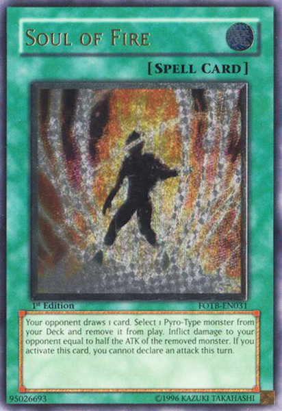 Soul of Fire (UTR) trading card from Force of the Breaker Soul of Fire (UTR) - Force of the Breaker YuGiOh trading card