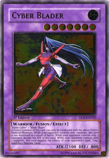 Cyber Blader (UTR) trading card from Elemental Energy Cyber Blader (UTR) - Elemental Energy YuGiOh trading card