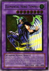 Elemental Hero Tempest (UTR) - Elemental Energy (EEN) #EEN-EN034 - Ultimate Rare YuGiOh Trading Card