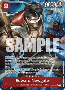 Edward.Newgate (OP02-004) (Alternate Art) - Premium Booster -The Best- (PRB-01) #OP02-004 - Super Rare One Piece Trading Card