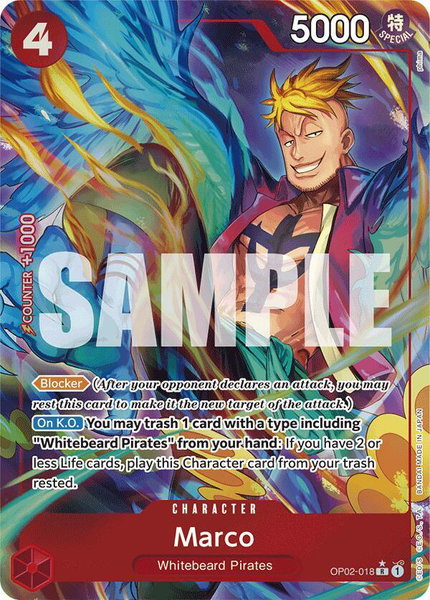 Marco (Alternate Art) trading card from Premium Booster -The Best- Marco (Alternate Art) - Premium Booster -The Best- One Piece trading card