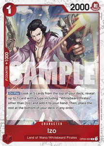 Izo (OP03-003) (Jolly Roger Foil) - Premium Booster -The Best- (PRB-01) #OP03-003 - Rare One Piece Trading Card