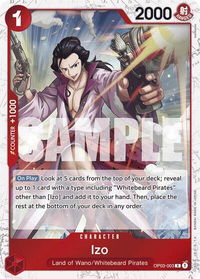 Izo (OP03-003) (Jolly Roger Foil) - Premium Booster -The Best- (PRB-01) #OP03-003 - Rare One Piece Trading Card