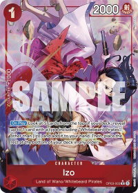 Izo (OP03-003) (Alternate Art) - Premium Booster -The Best- (PRB-01) #OP03-003 - Rare One Piece Trading Card