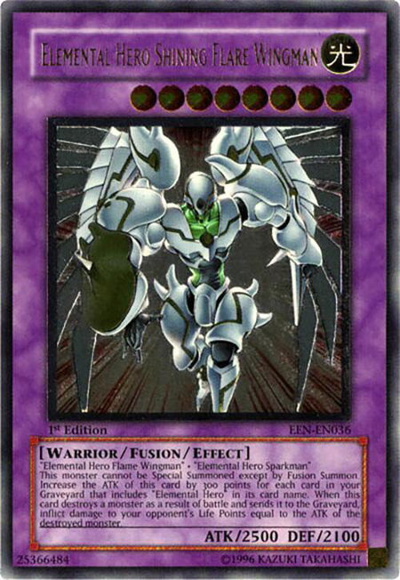 Elemental Hero Shining Flare Wingman (UTR) - Elemental Energy YuGiOh trading card