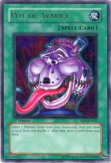 Pot of Avarice (UTR) - Elemental Energy YuGiOh trading card