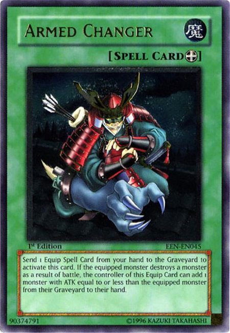 Armed Changer (UTR) trading card from Elemental Energy Armed Changer (UTR) - Elemental Energy YuGiOh trading card