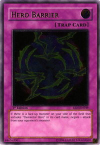 Hero Barrier (UTR) - Elemental Energy (EEN) #EEN-EN049 - Ultimate Rare YuGiOh Trading Card