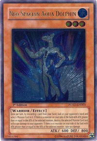 Neo-Spacian Aqua Dolphin (UTR) - Power of the Duelist  #POTD-EN003 - Ultimate Rare YuGiOh Trading Card