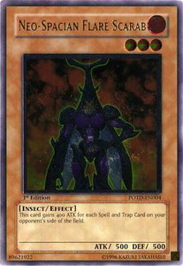 Neo-Spacian Flare Scarab (UTR) - Power of the Duelist #POTD-EN004 - Ultimate Rare YuGiOh Trading Card