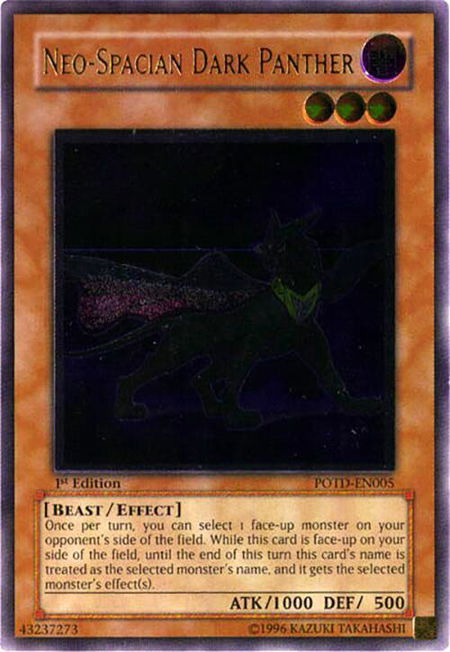 Neo-Spacian Dark Panther (UTR) - Power of the Duelist YuGiOh trading card