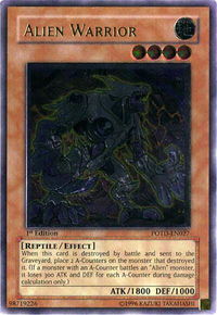 Alien Warrior (UTR) - Power of the Duelist  #POTD-EN027 - Ultimate Rare YuGiOh Trading Card