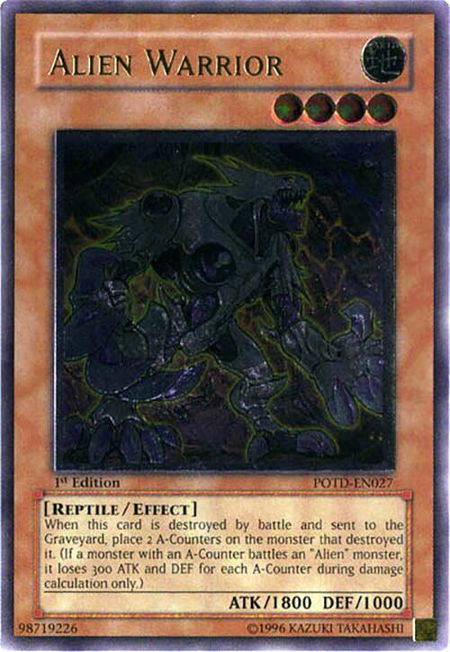 Alien Warrior (UTR) - Power of the Duelist YuGiOh trading card