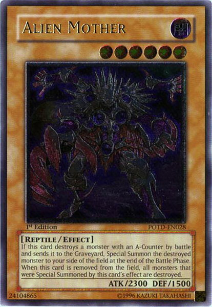 Alien Mother (UTR) trading card from Power of the Duelist Alien Mother (UTR) - Power of the Duelist YuGiOh trading card