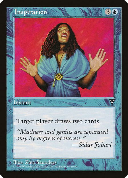 Inspiration - Visions Magic: The Gathering trading card
