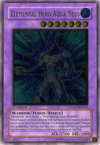 Elemental Hero Aqua Neos (UTR) - Power of the Duelist #POTD-EN031 - Ultimate Rare YuGiOh Trading Card