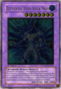 Elemental Hero Aqua Neos (UTR) - Power of the Duelist  #POTD-EN031 - Ultimate Rare YuGiOh Trading Card