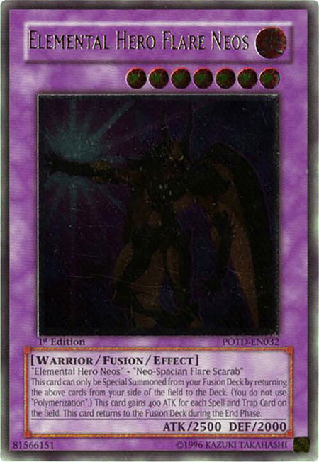 Elemental Hero Flare Neos (UTR) - Power of the Duelist YuGiOh trading card