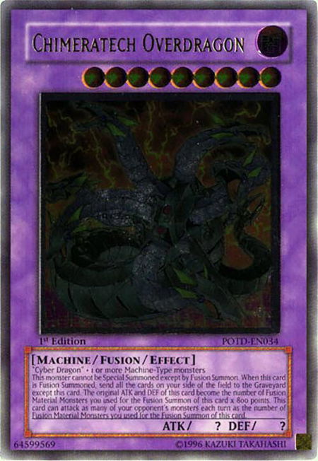 Chimeratech Overdragon (UTR) - Power of the Duelist YuGiOh trading card