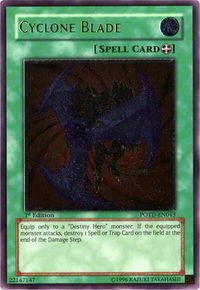 Cyclone Blade (UTR) - Power of the Duelist  #POTD-EN043 - Ultimate Rare YuGiOh Trading Card