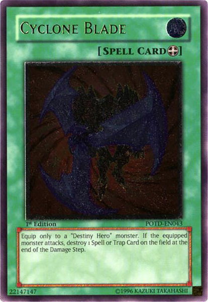Cyclone Blade (UTR) - Power of the Duelist YuGiOh trading card