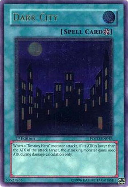 Dark City (UTR) - Power of the Duelist YuGiOh trading card