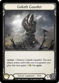 Goliath Gauntlet - Historic Pack 1 Blitz Deck: Bravo  #1HB005 - Common Flesh and Blood Trading Card