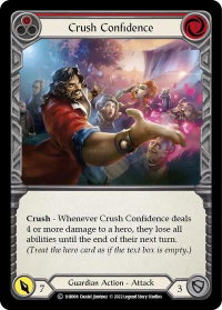 Crush Confidence (Red) - Historic Pack 1 Blitz Deck: Bravo  #1HB008 - Common Flesh and Blood Trading Card