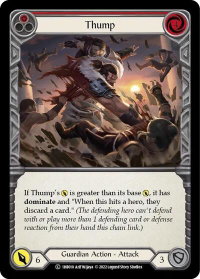 Thump (Red) - Historic Pack 1 Blitz Deck: Bravo  #1HB010 - Common Flesh and Blood Trading Card