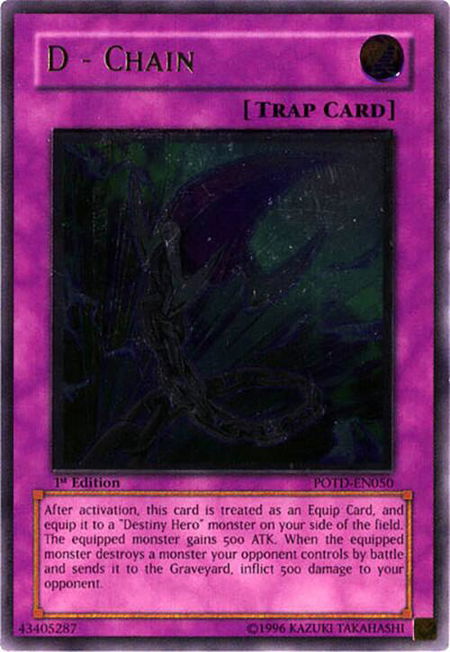 D - Chain (UTR) - Power of the Duelist YuGiOh trading card