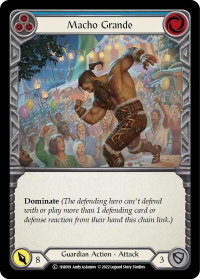 Macho Grande (Blue) - Historic Pack 1 Blitz Deck: Bravo  #1HB019 - Common Flesh and Blood Trading Card