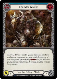 Thunder Quake (Blue) - Historic Pack 1 Blitz Deck: Bravo  #1HB020 - Rare Flesh and Blood Trading Card