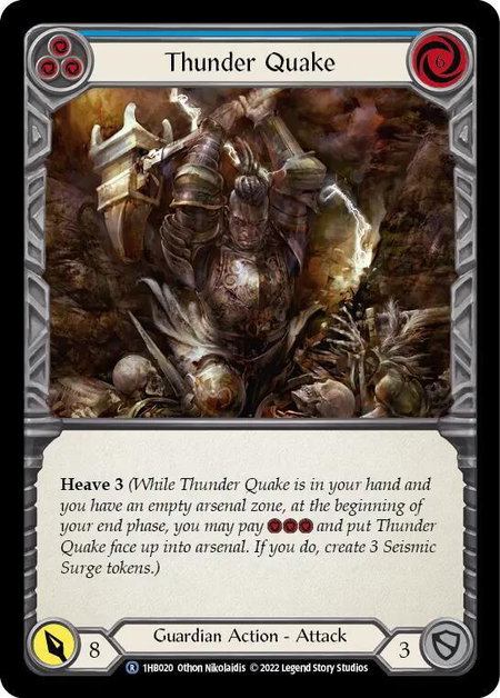Thunder Quake (Blue) - Historic Pack 1 Blitz Deck: Bravo Flesh and Blood trading card