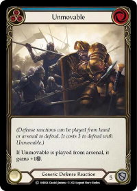 Unmovable (Blue) - Historic Pack 1 Blitz Deck: Bravo  #1HB024 - Common Flesh and Blood Trading Card