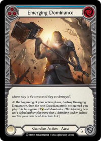 Emerging Dominance (Blue) - Historic Pack 1 Blitz Deck: Bravo  #1HB025 - Common Flesh and Blood Trading Card