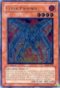 Cyber Phoenix (UTR) - Enemy of Justice (EOJ) #EOJ-EN009 - Ultimate Rare YuGiOh Trading Card