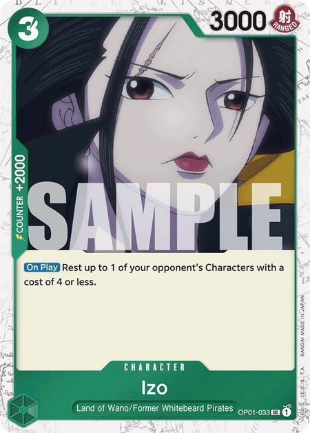 Izo (OP01-033) (Jolly Roger Foil) - Premium Booster -The Best- One Piece trading card