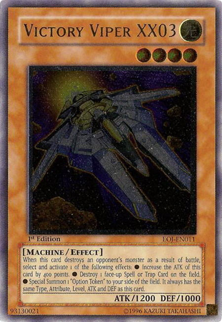Victory Viper XX03 (UTR) trading card from Enemy of Justice Victory Viper XX03 (UTR) - Enemy of Justice YuGiOh trading card