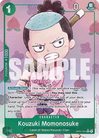 Kouzuki Momonosuke (Alternate Art) - Premium Booster -The Best- (PRB-01) #OP01-041 - Rare One Piece Trading Card